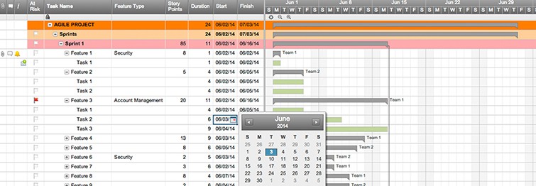 time present value table Agile Project with Timeline Smartsheet  Gantt  Basic