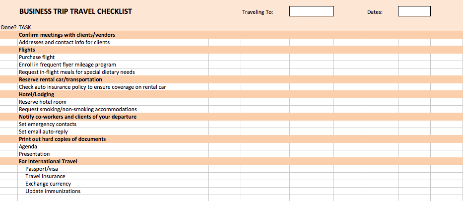 menu excel template