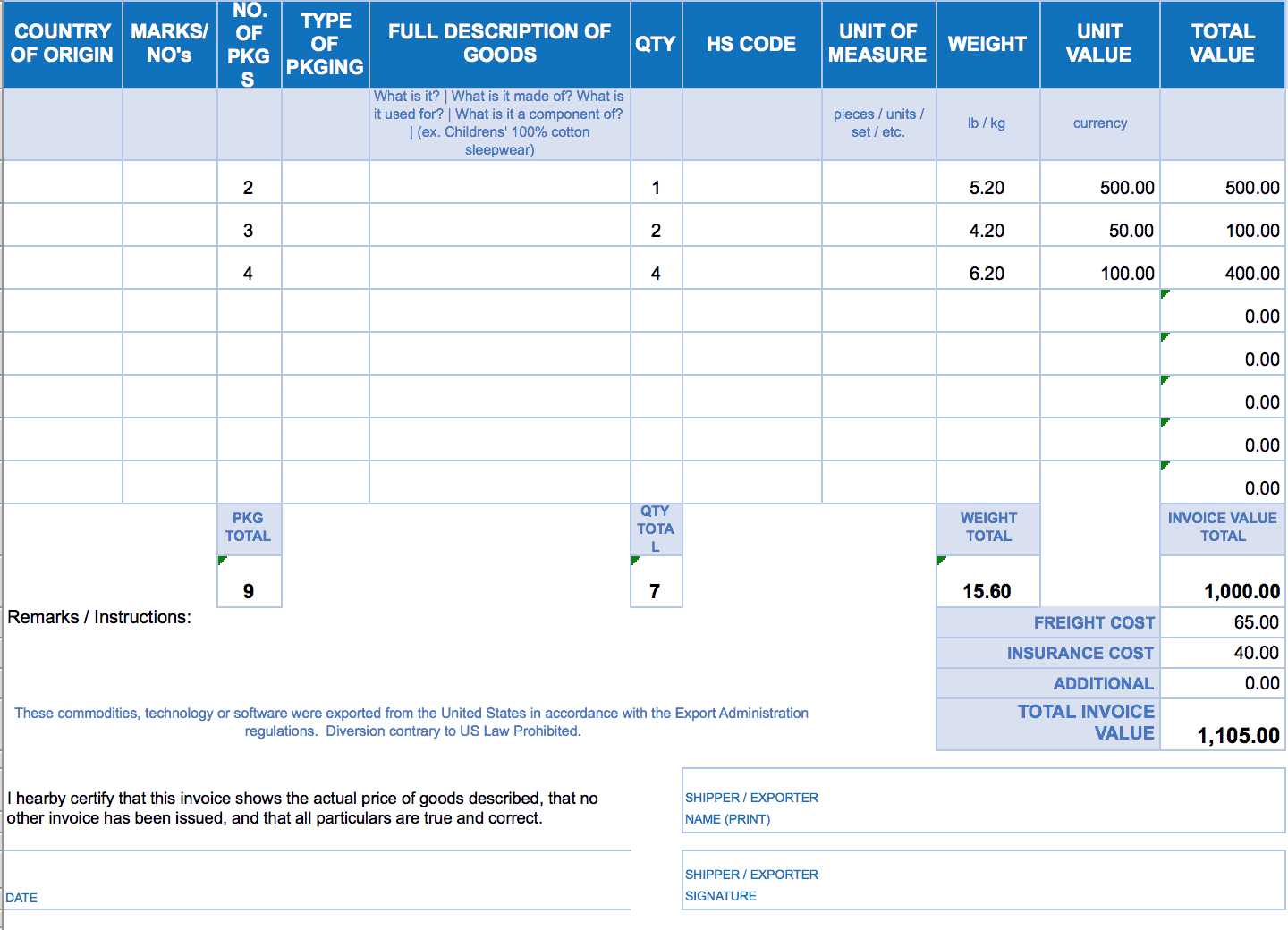 microsoft office invoice template 2007 download