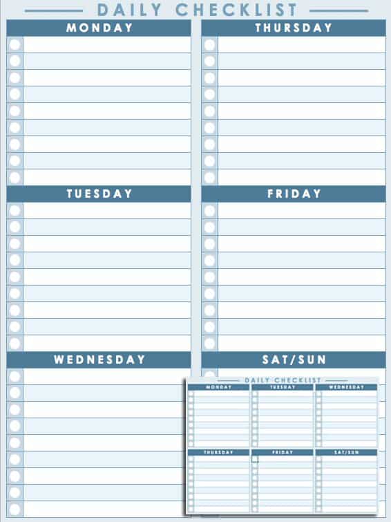 Office Cleaning Schedule Chart