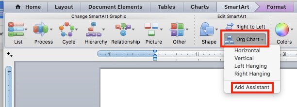 Word Document Organizational Chart