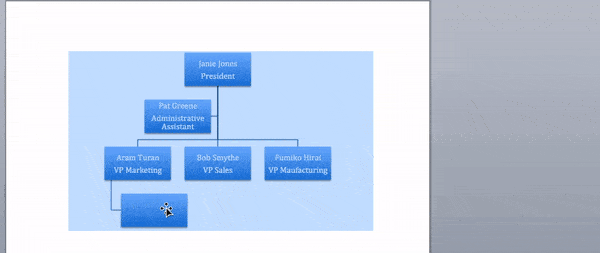 word for mac organizational chart