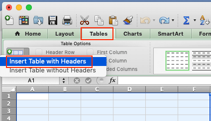 how to make headers in excel 2016