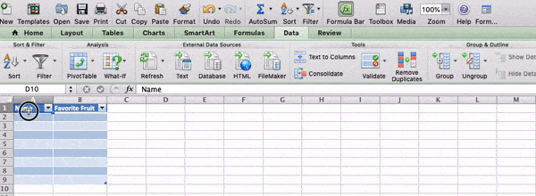 make a data entry form in excel 2013 for mac