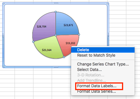 how to make a pie chart in excel with names