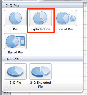 create a 2d pie chart in excel for mac