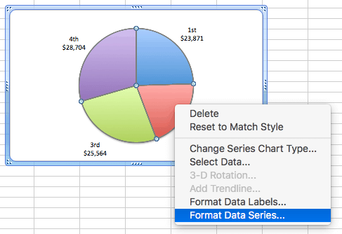 excel 2008 for mac pie chart