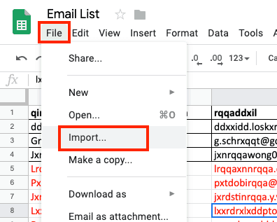 excel to google sheets