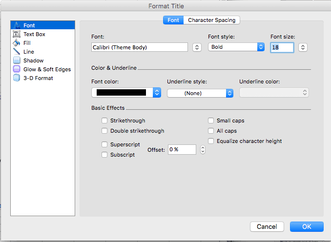 change length of underline in excel