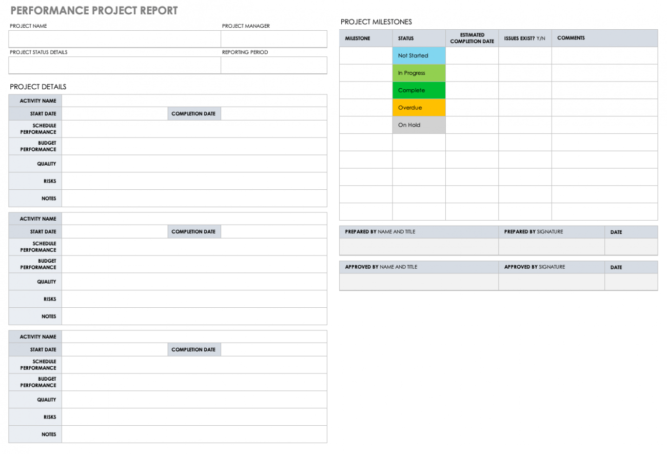 Microsoft Project Report Templates