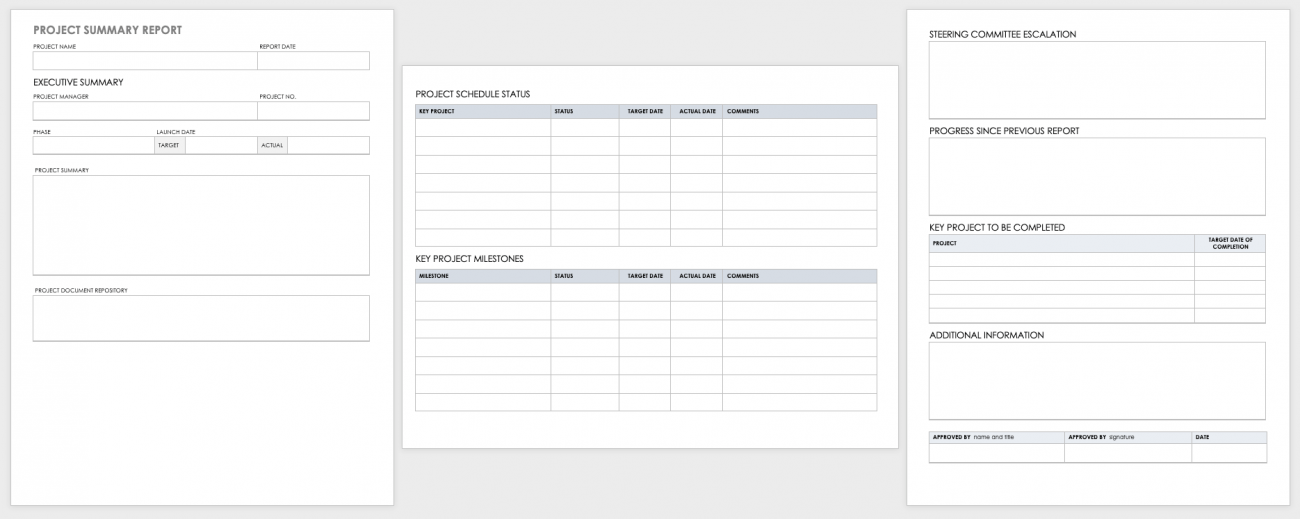 Free Project Report Templates | Smartsheet