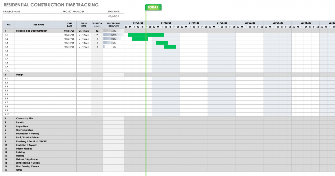 Free Project Tracking Templates 