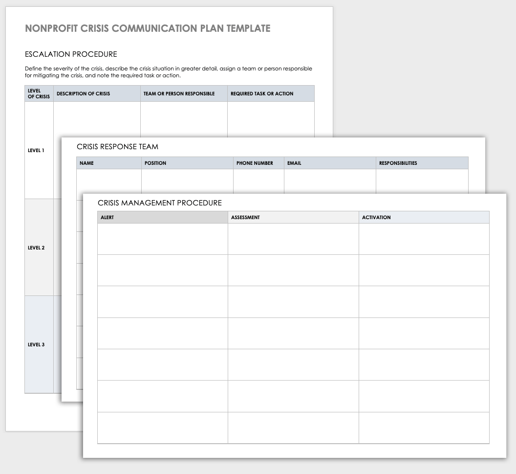 Crisis Communication Plan Template Word