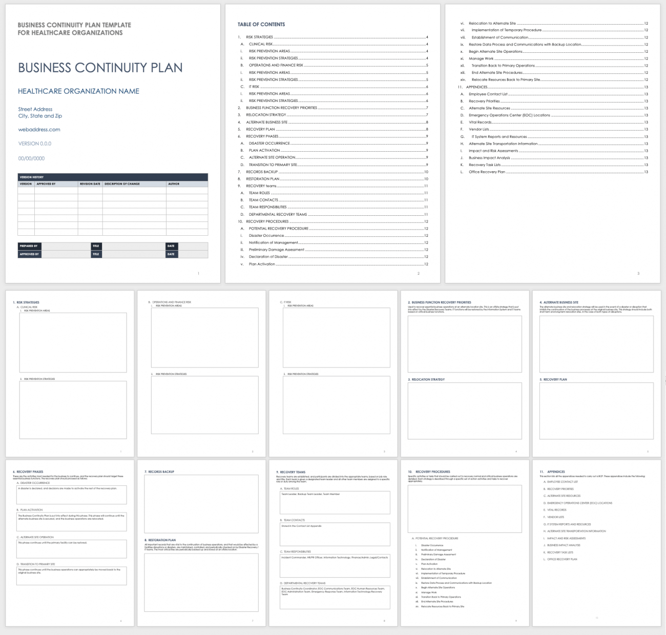 Free Business Continuity Plan Templates | Smartsheet