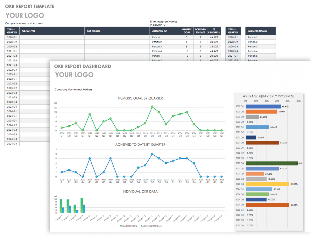 Okr Template Excel Free Download