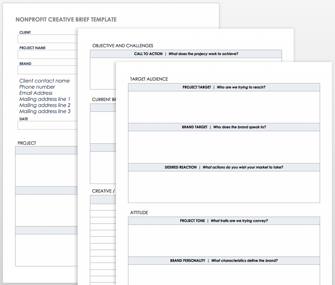 Free Creative Brief Templates - Smartsheet