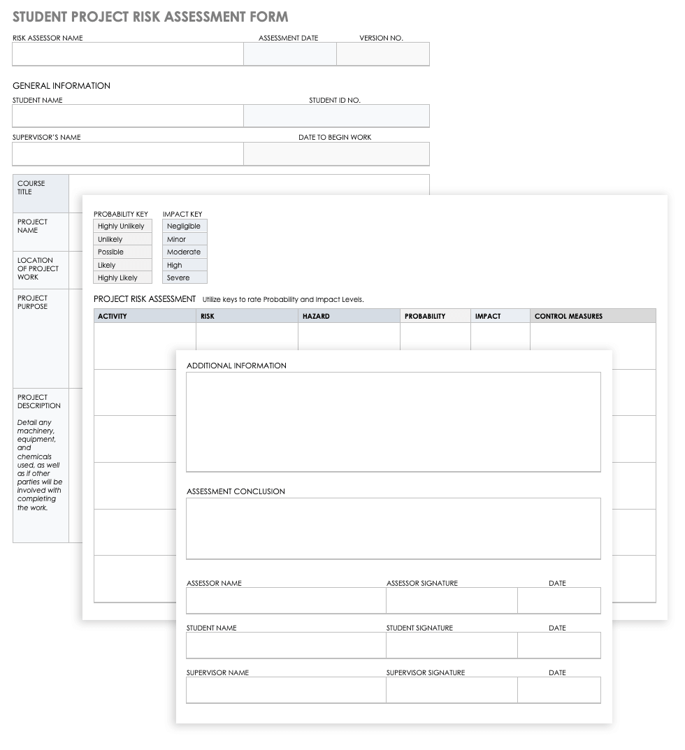 35+ Free Risk Assessment Forms | Smartsheet