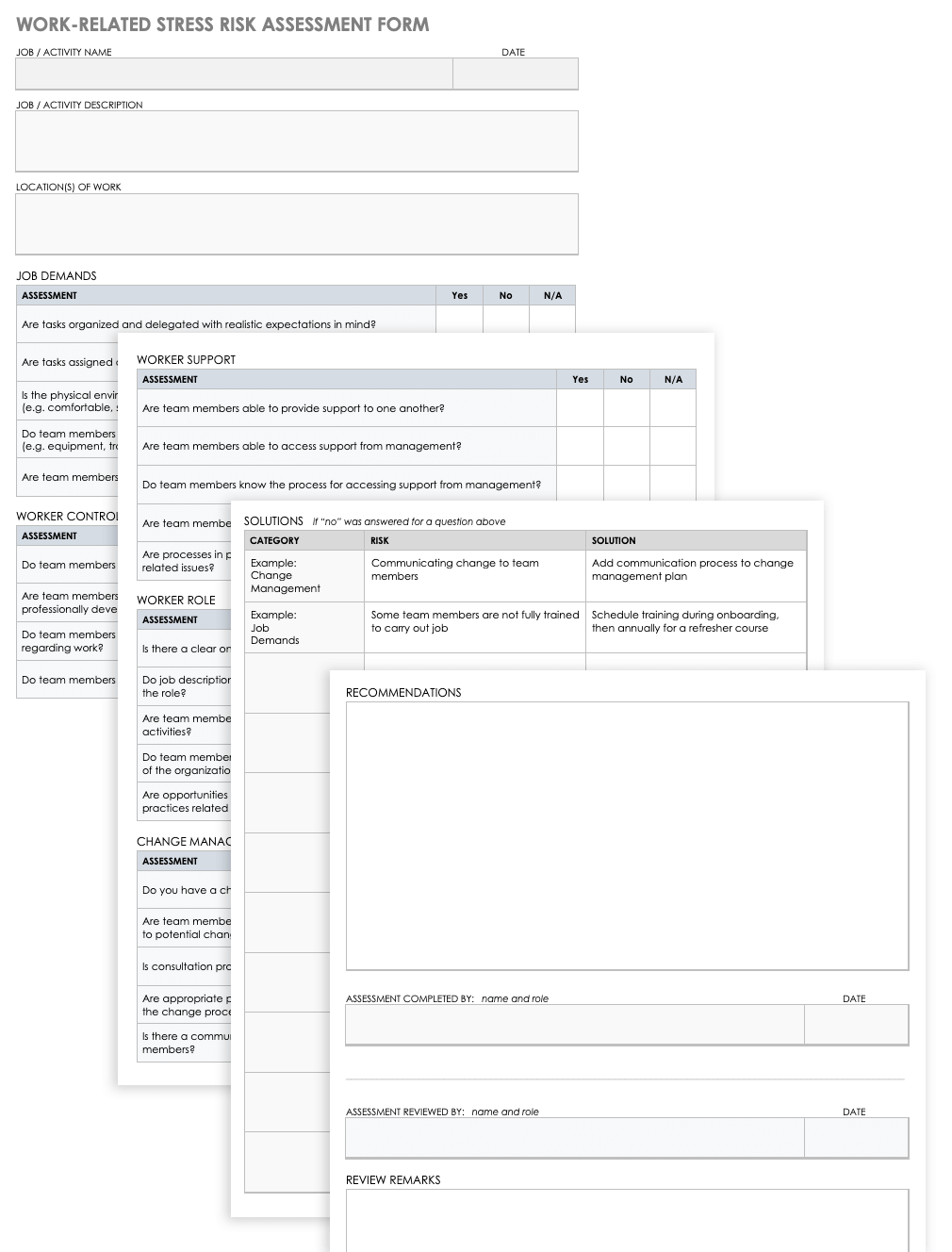 35 Free Risk Assessment Forms Smartsheet 