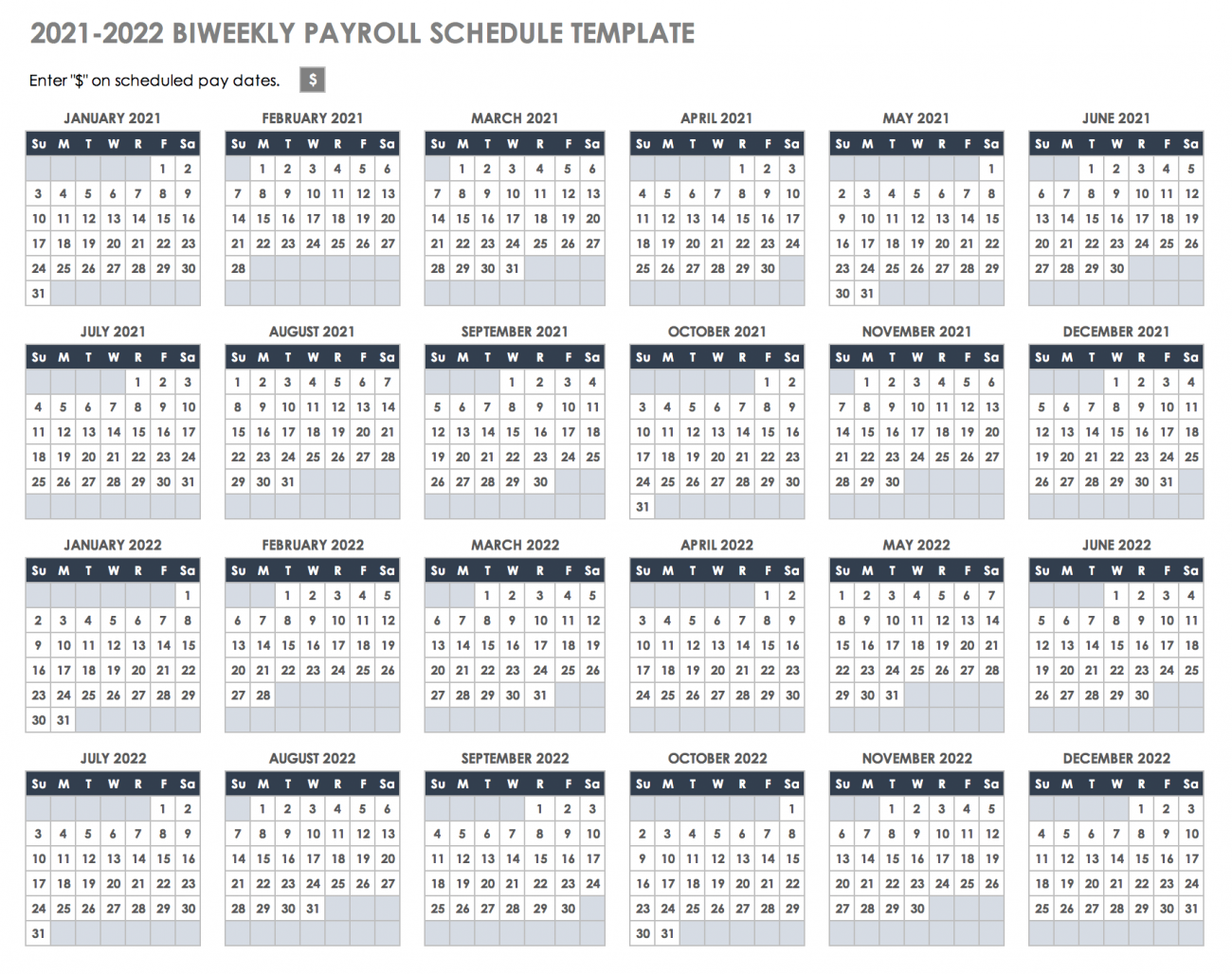 Top Biweekly Payroll Calendar 2022 Ideas – Blank November 2022 Calendar