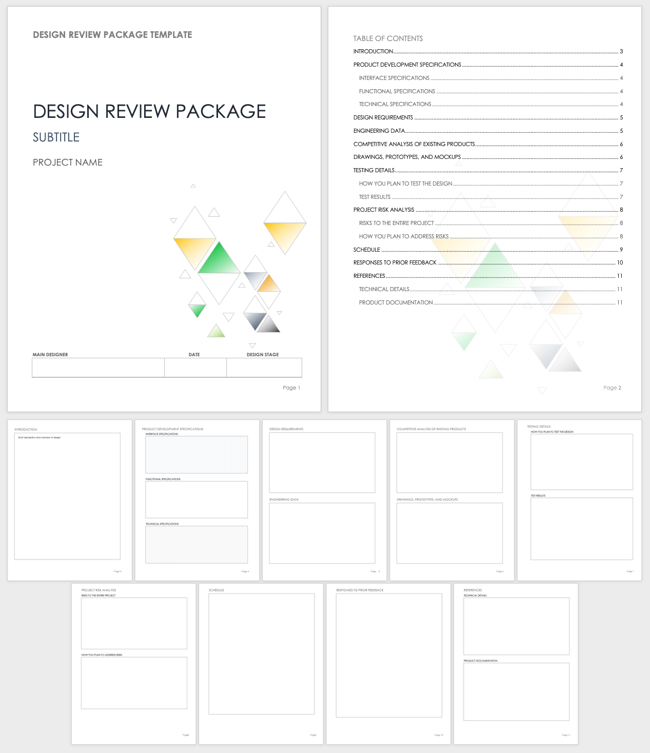 design review presentation template