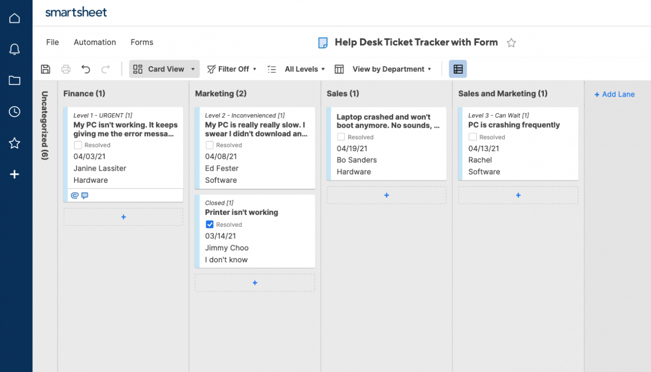 How To Implement An Effective IT Ticketing System - Smartsheet