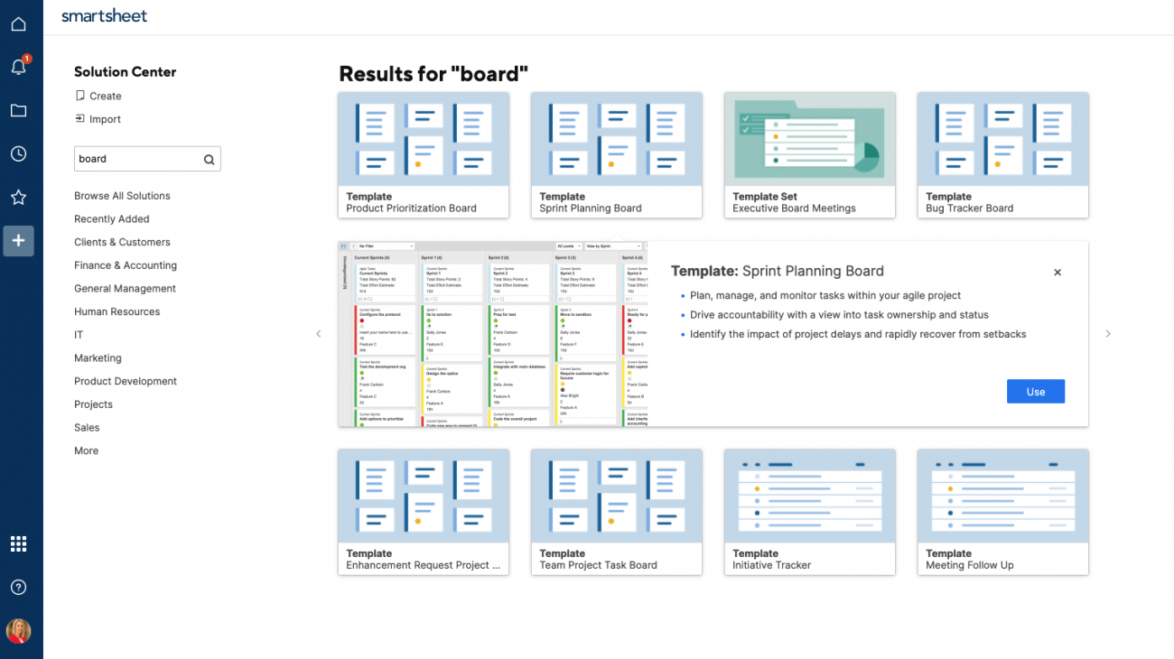 Smartsheet Kanban Board Template