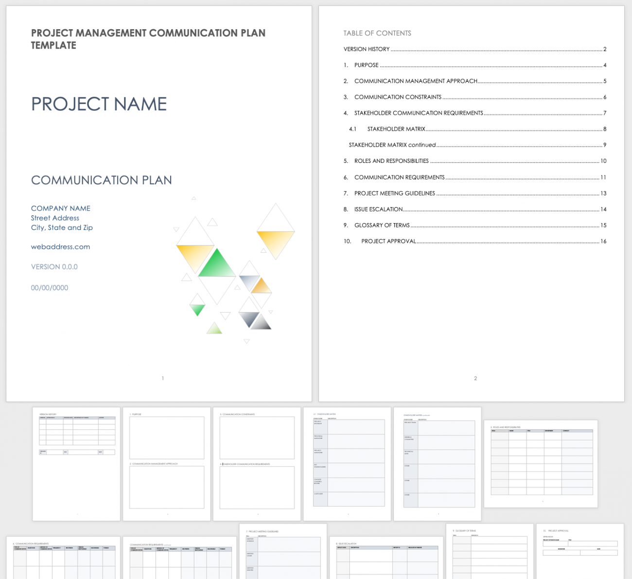 Group project planner interior journal template. Group project