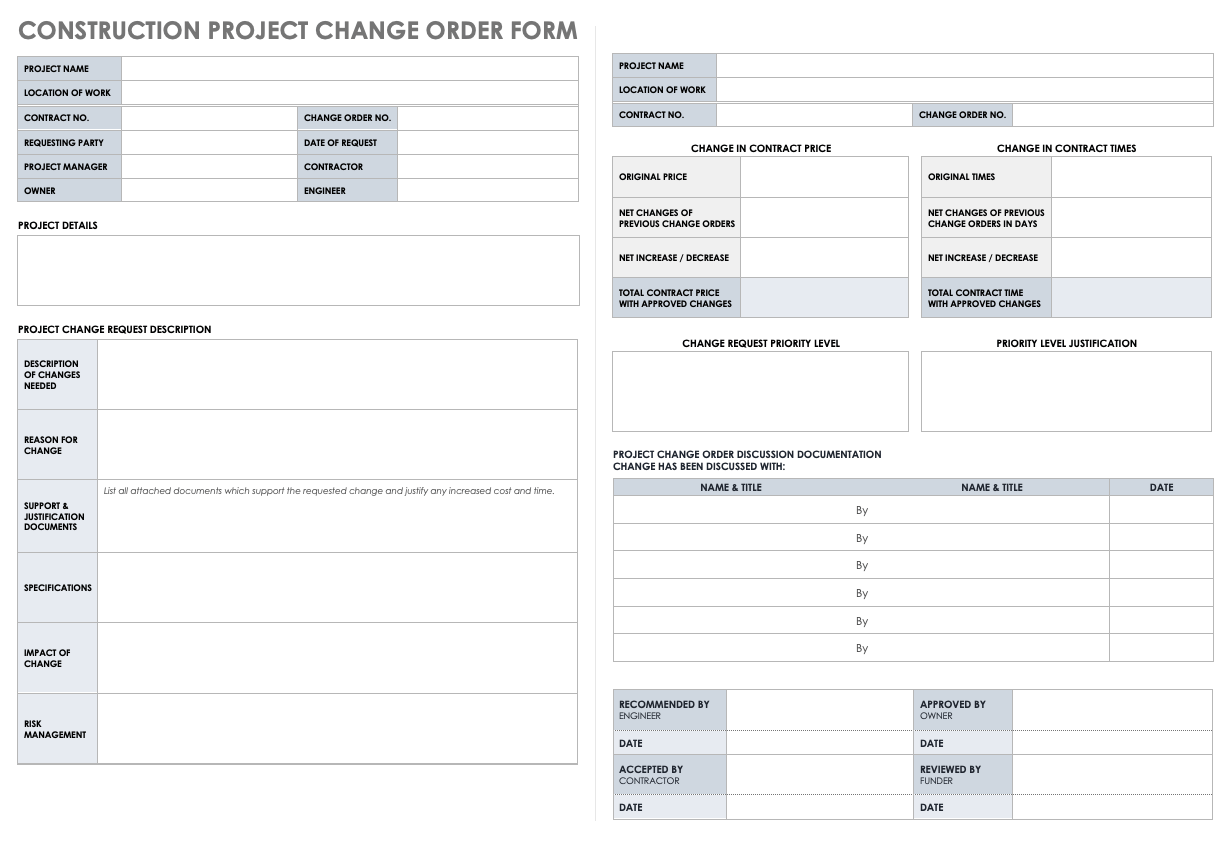 Free Project Control Templates | Smartsheet