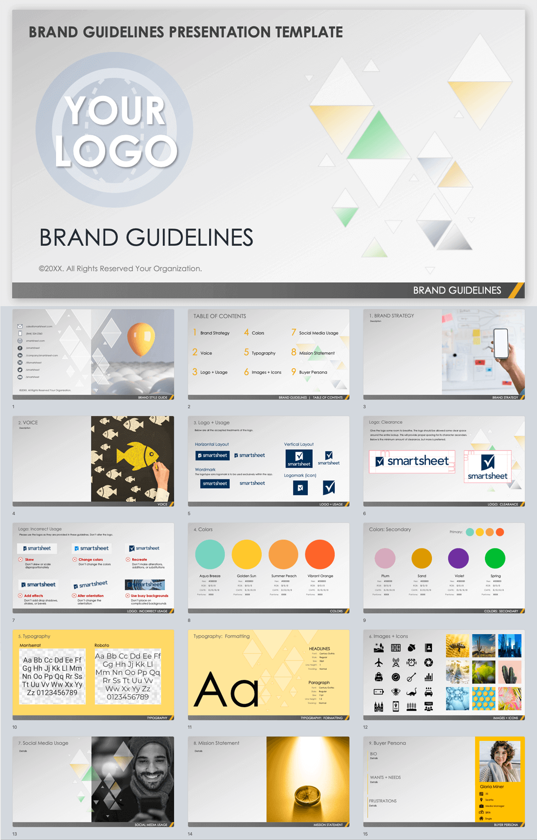 Free Brand Guidelines Templates | Smartsheet