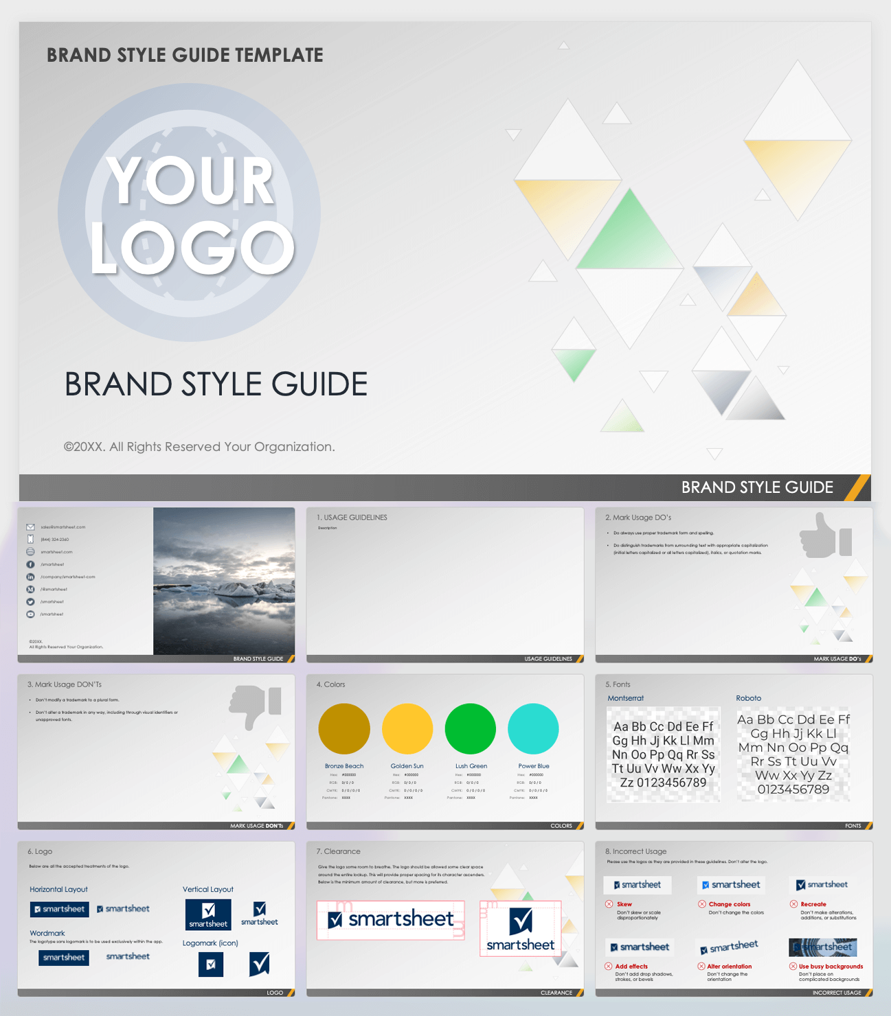 Free Brand Guidelines Templates | Smartsheet