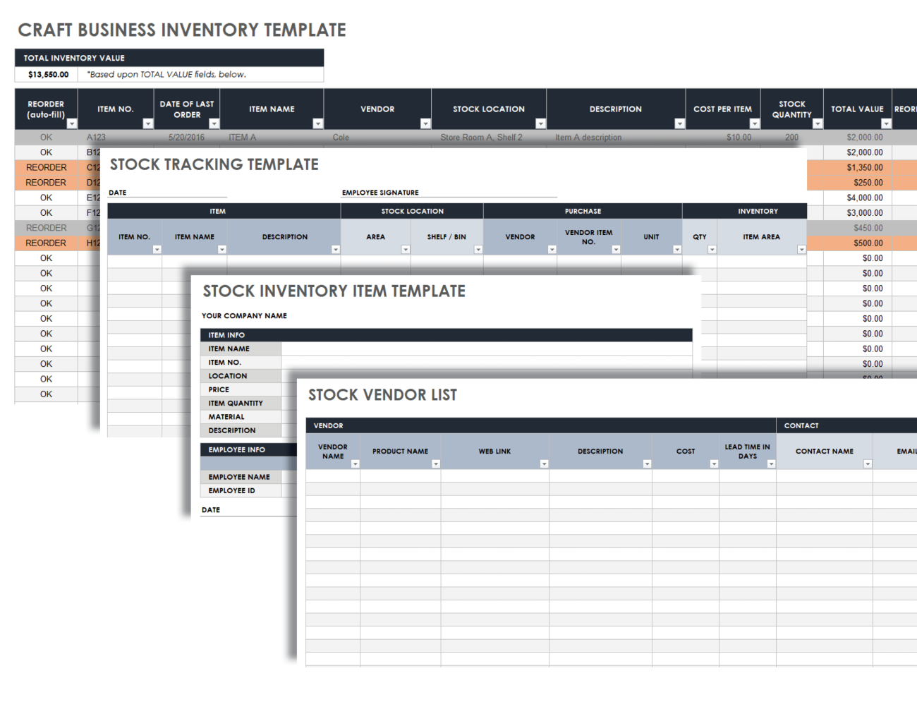 Free Small Business Inventory Templates | Smartsheet