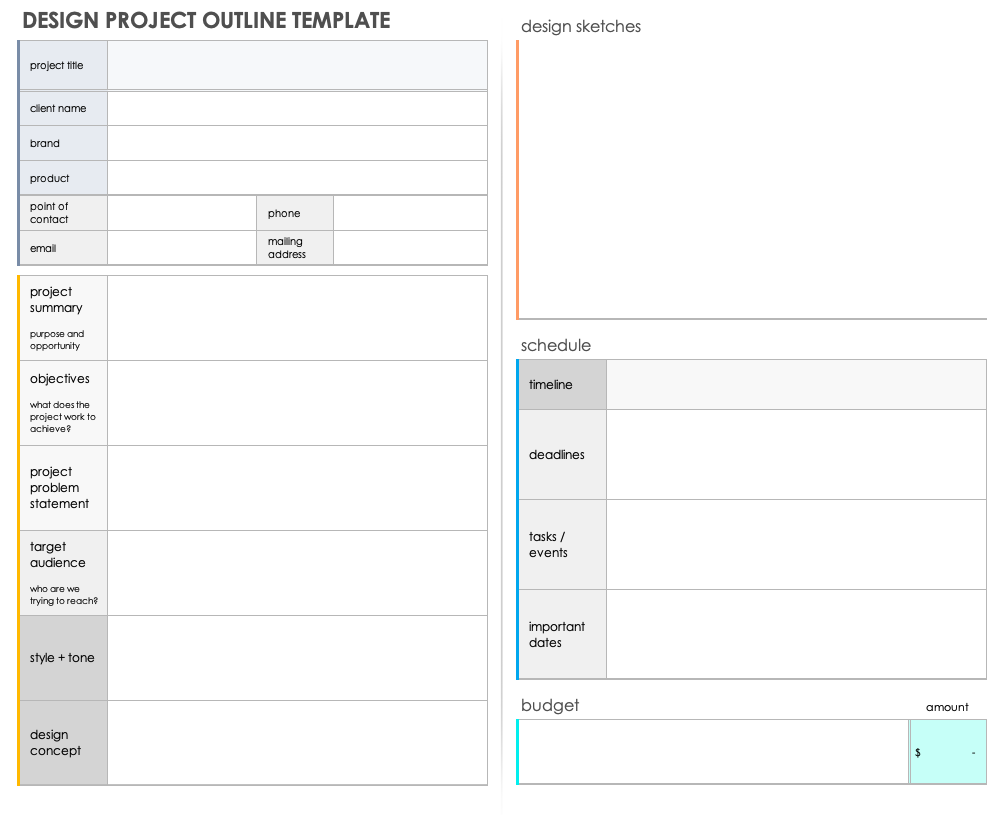 Free Project Outline Templates | Smartsheet