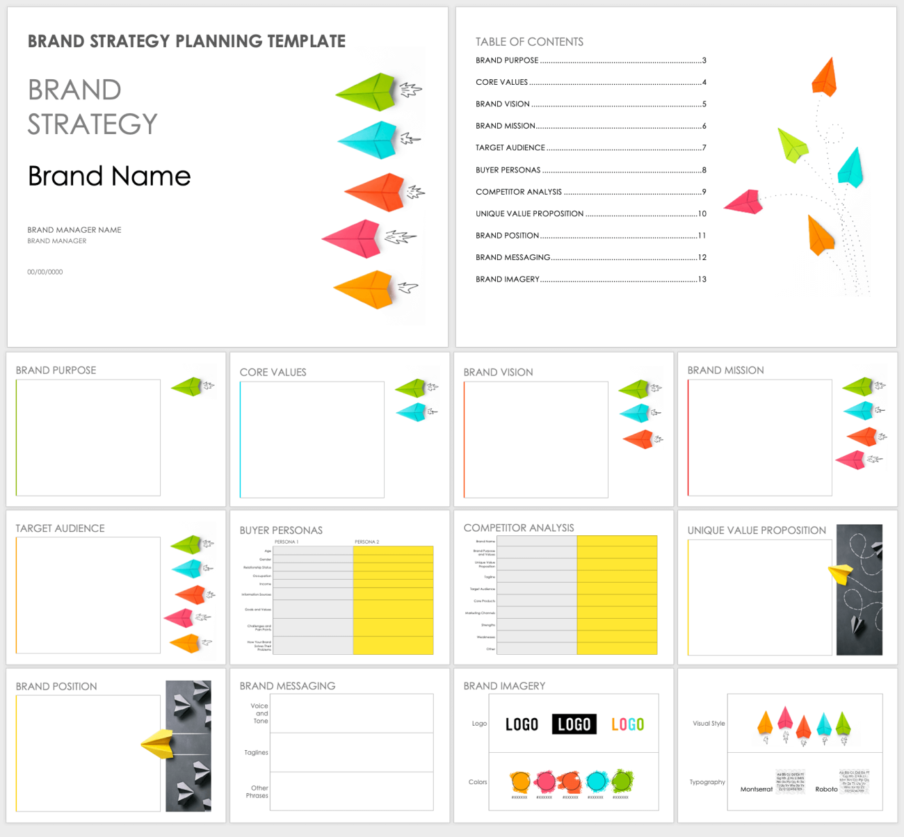 Free Brand Strategy Templates | Smartsheet