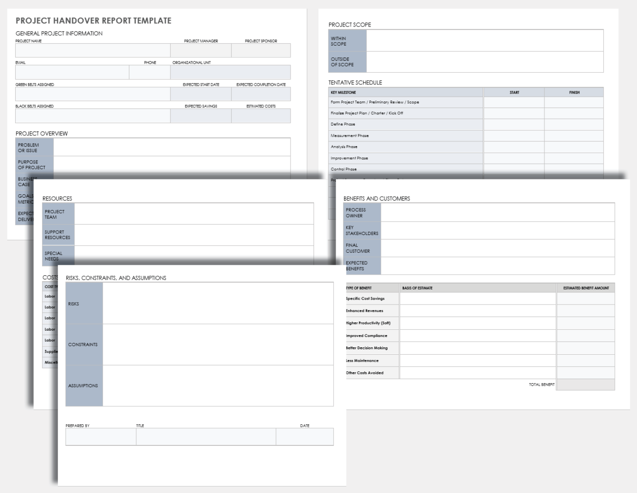 Free Project Handover Templates Smartsheet 0197