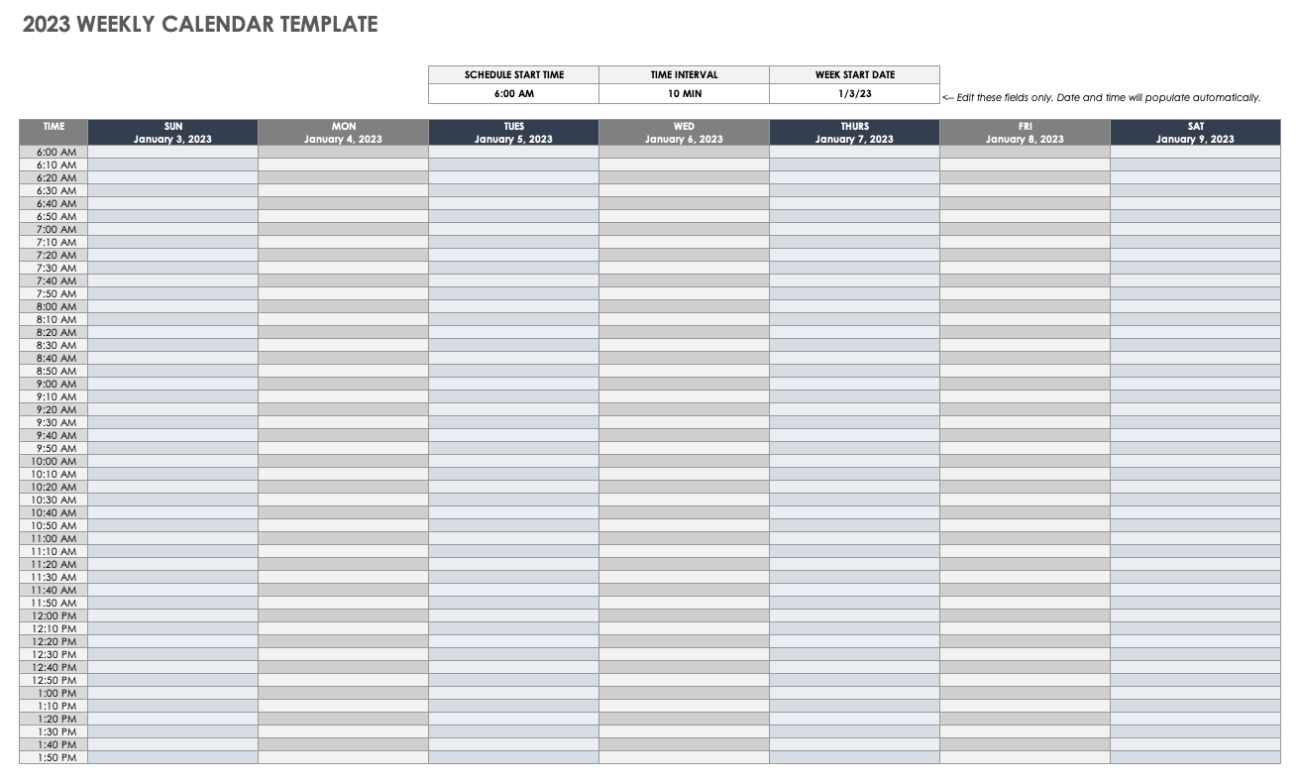 Free Google Calendar Templates | Smartsheet