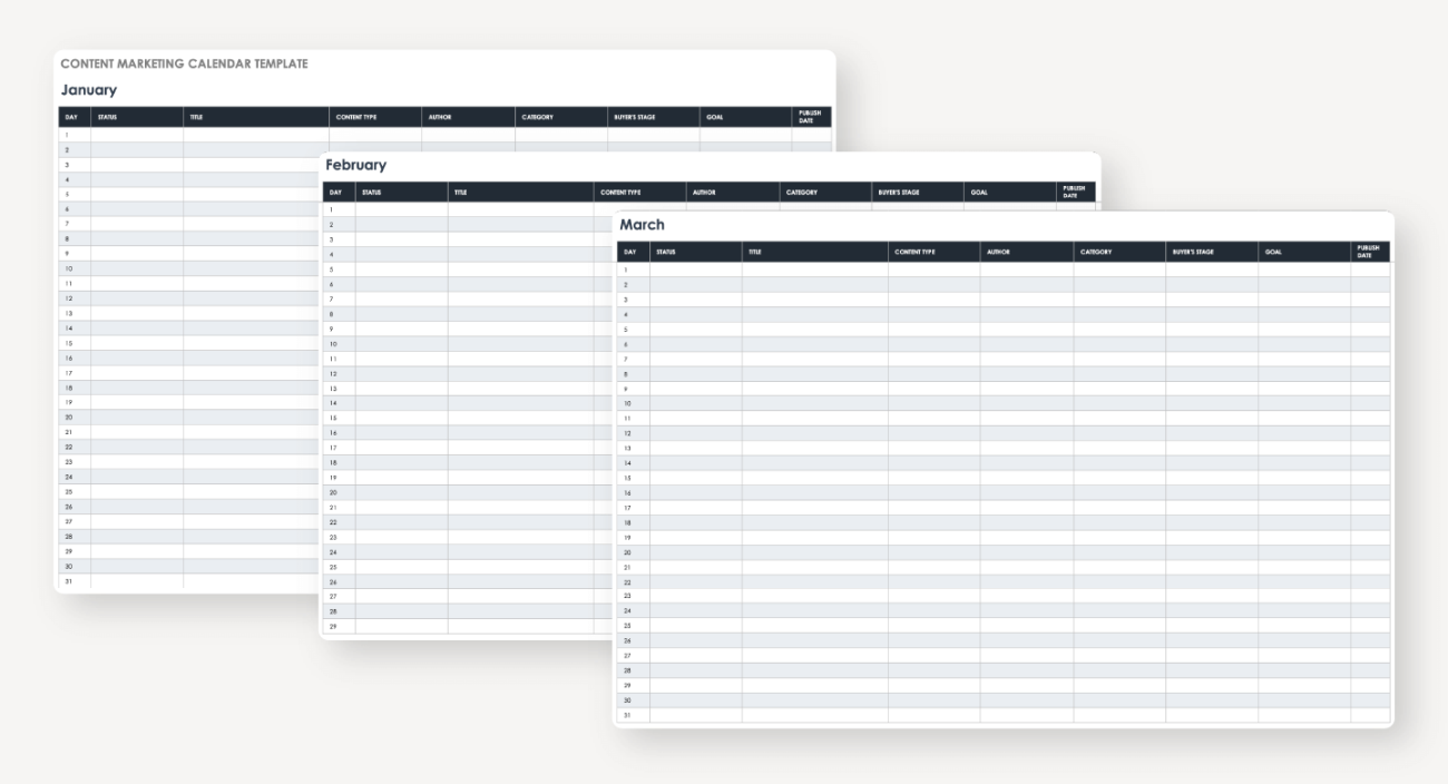 15 Free Marketing Calendar Templates | Smartsheet