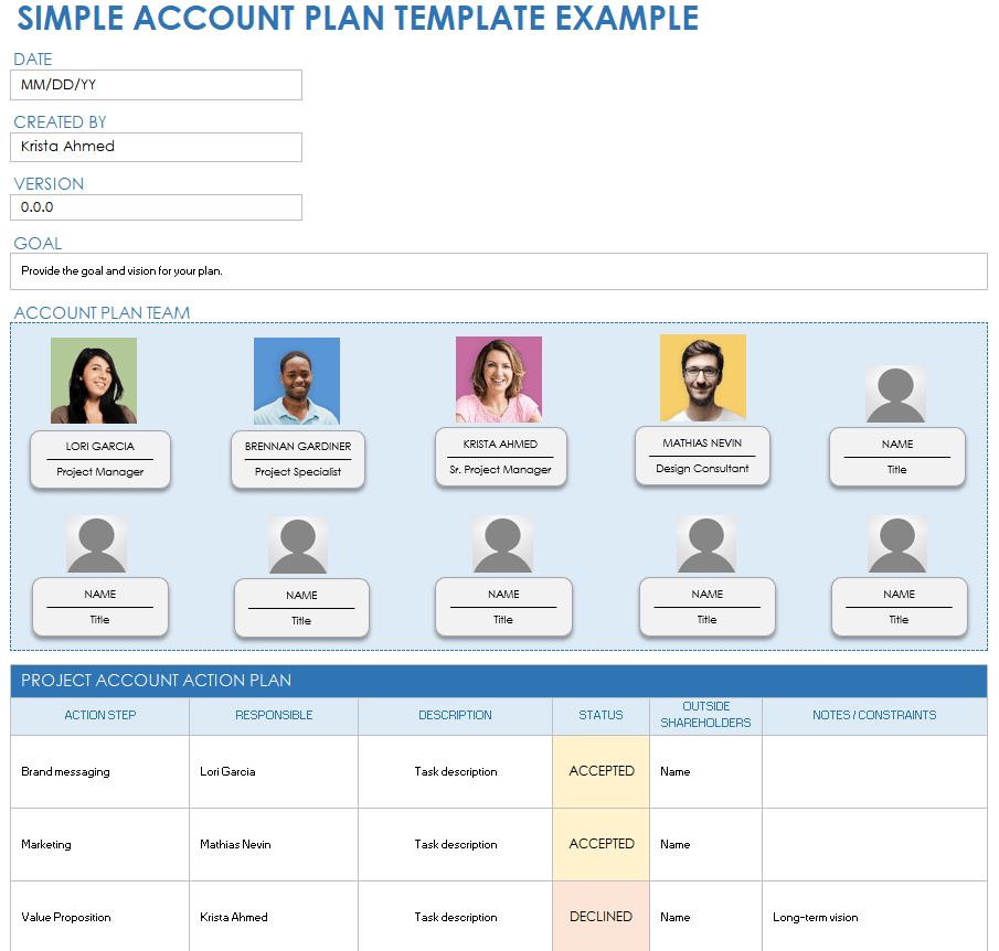 Free Account Planning & Management Templates | Smartsheet