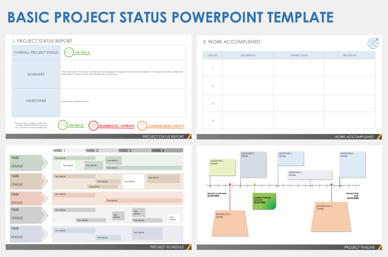 Free Powerpoint Project Status Templates Smartsheet 9218