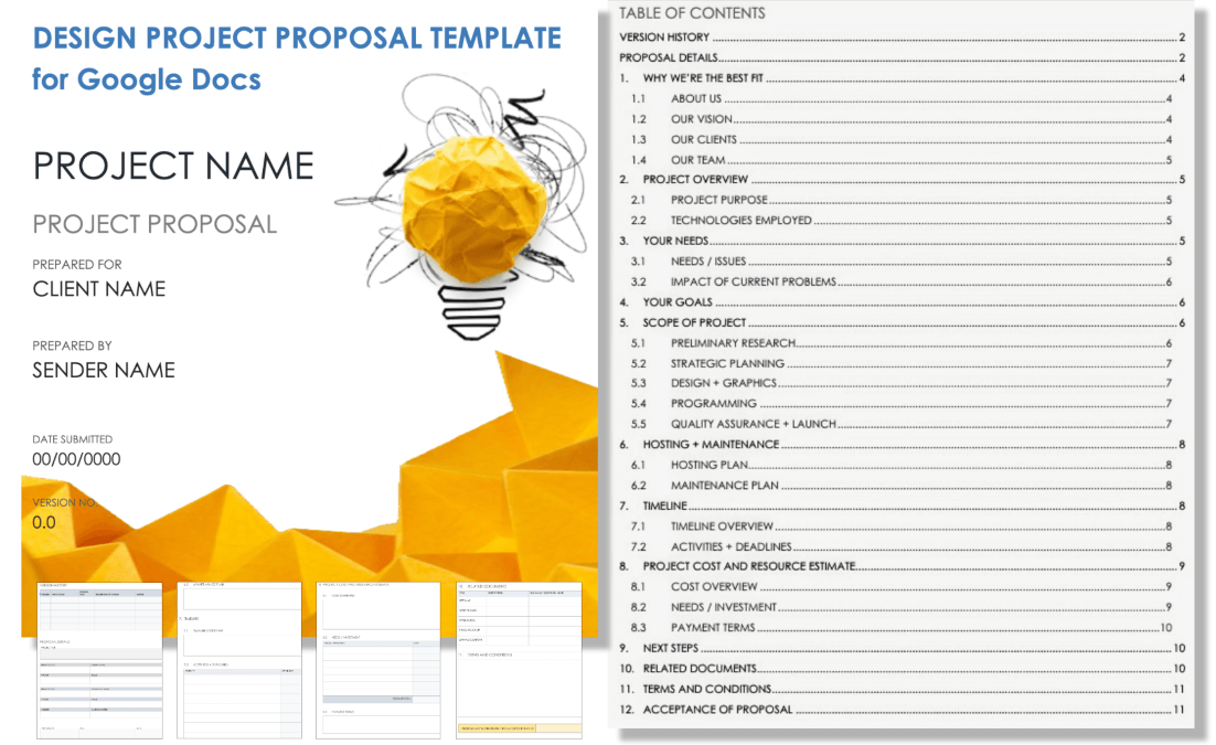 Free Google Docs Project Proposal Templates | Smartsheet