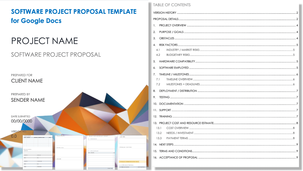 Free Google Docs Project Proposal Templates Smartsheet