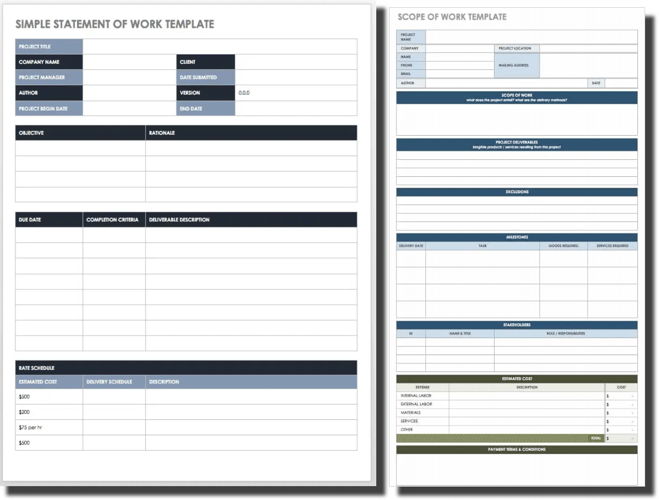 Free Scope of Services Templates & Examples | Smartsheet