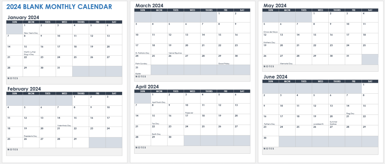 15 Free Weekly Calendar Templates | Smartsheet