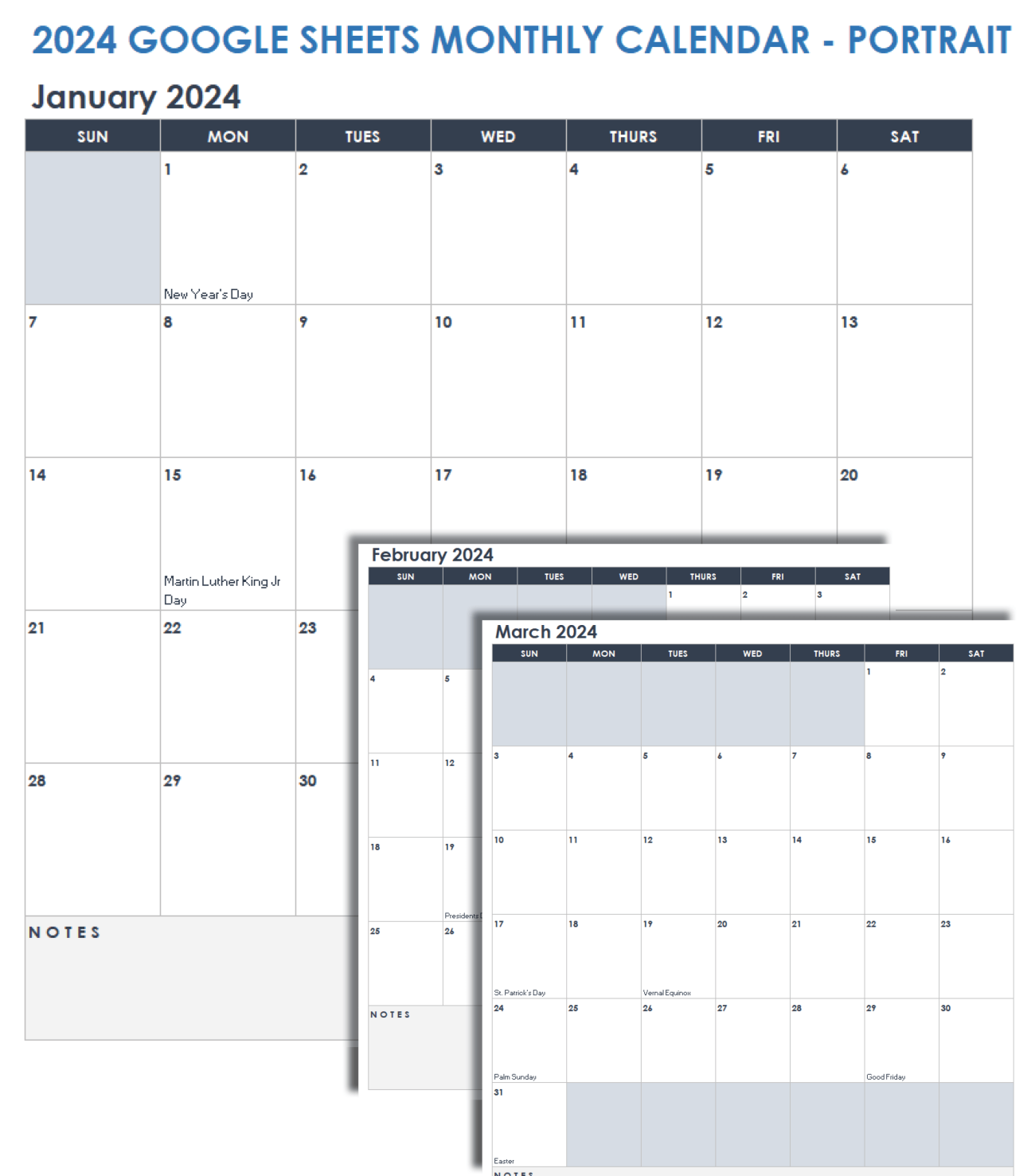 Free Google Calendar Templates | Smartsheet