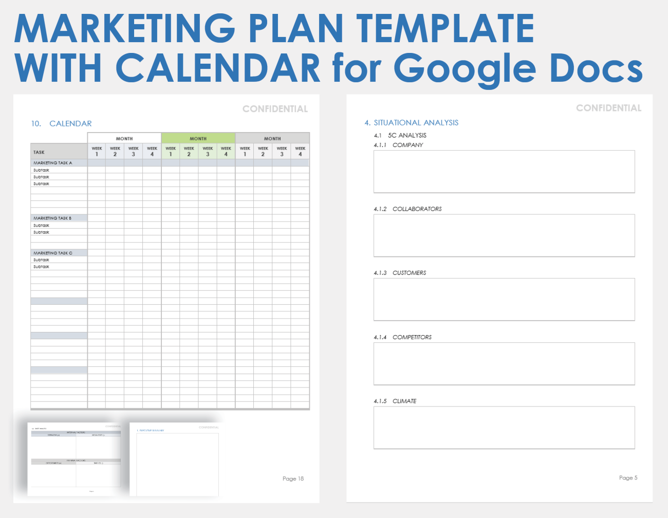 Free Google Docs Marketing Plan Templates