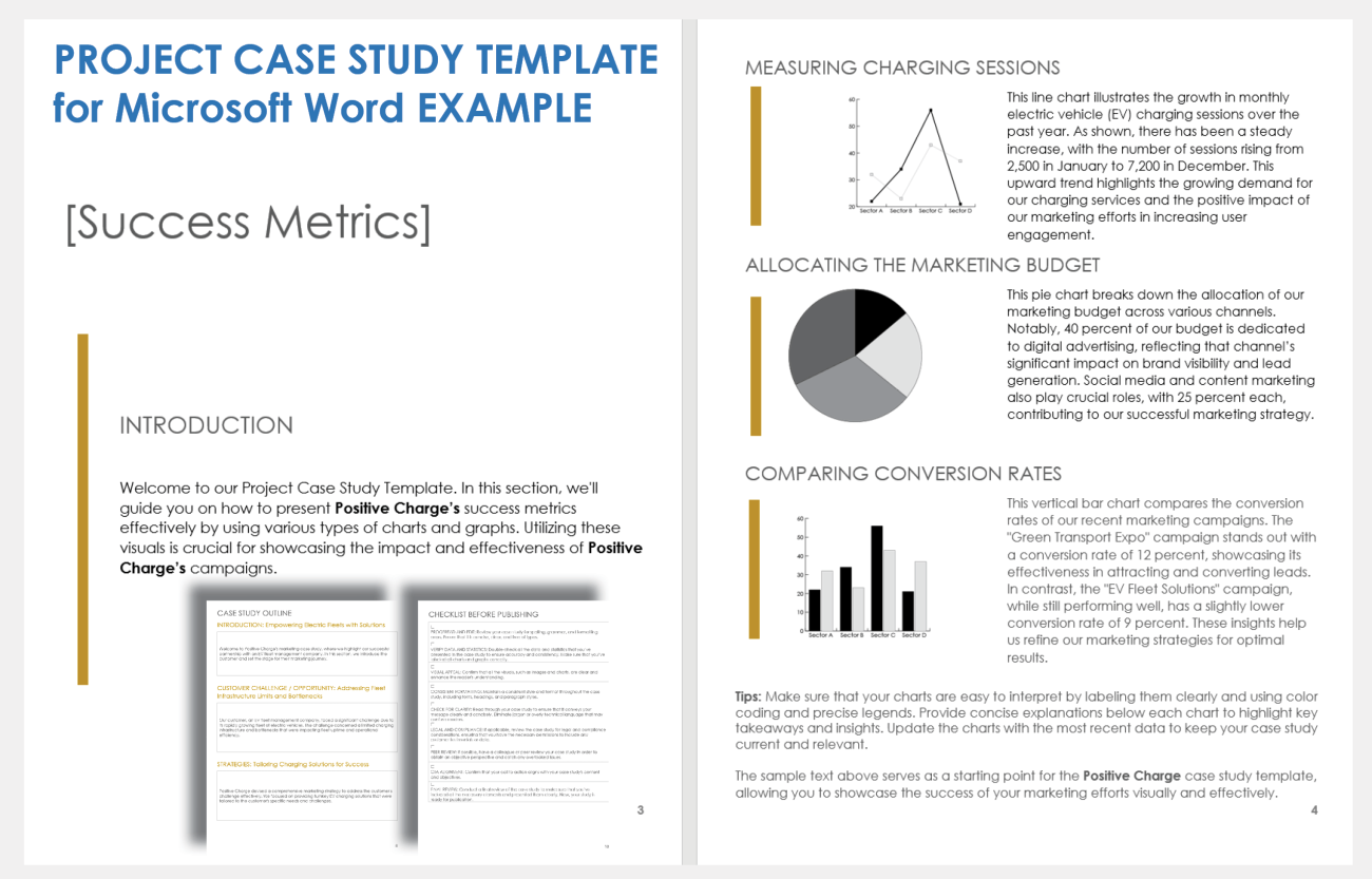 free microsoft word case study template