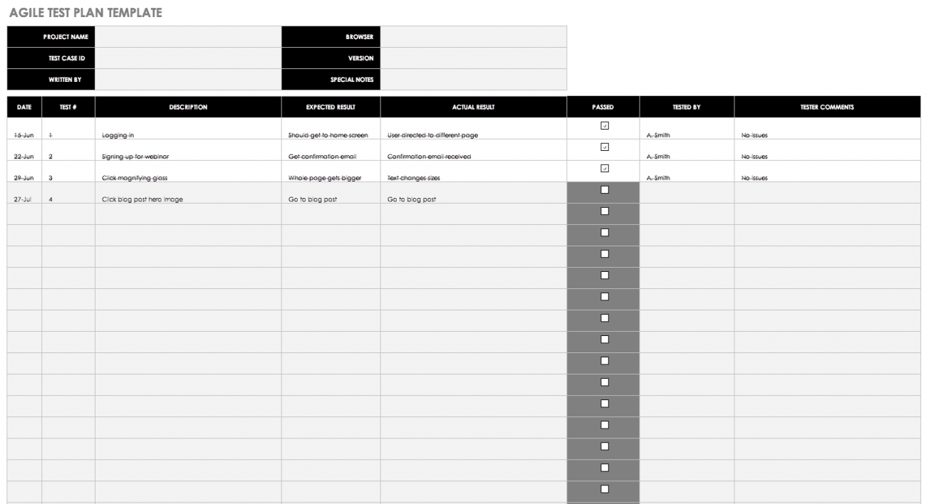 Free Agile Project Management Templates In Excel