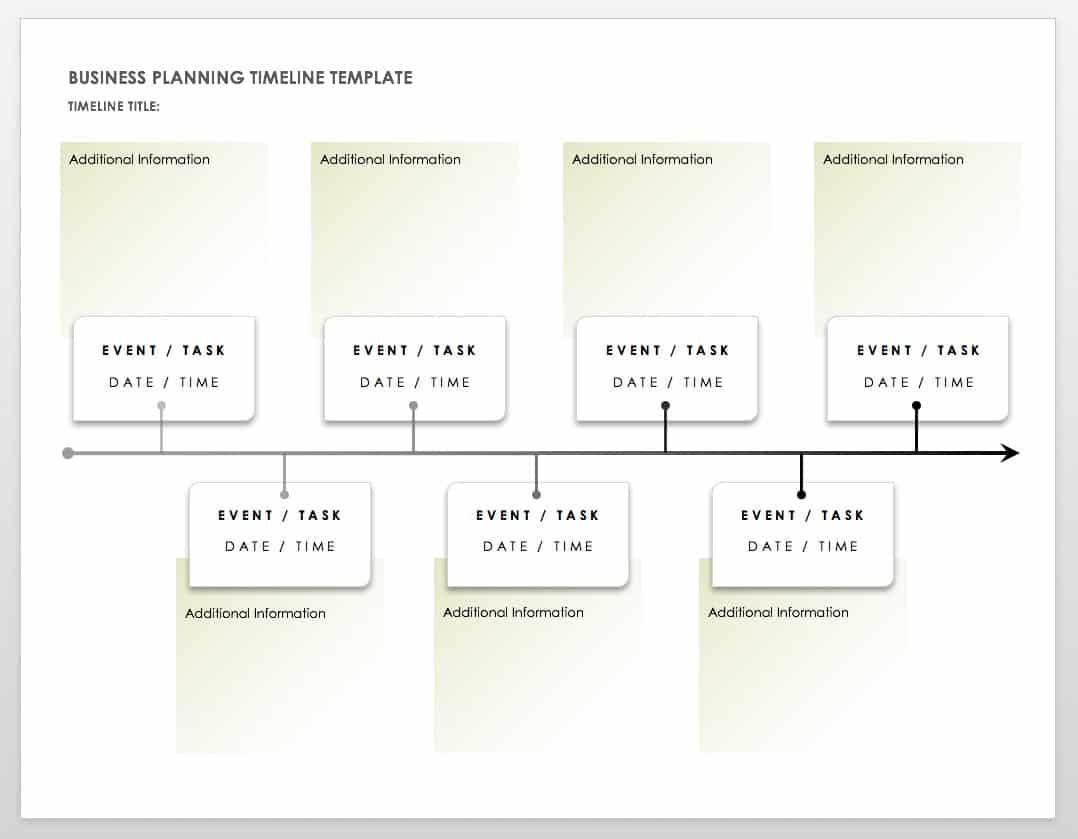 Free Blank Timeline Templates | Smartsheet