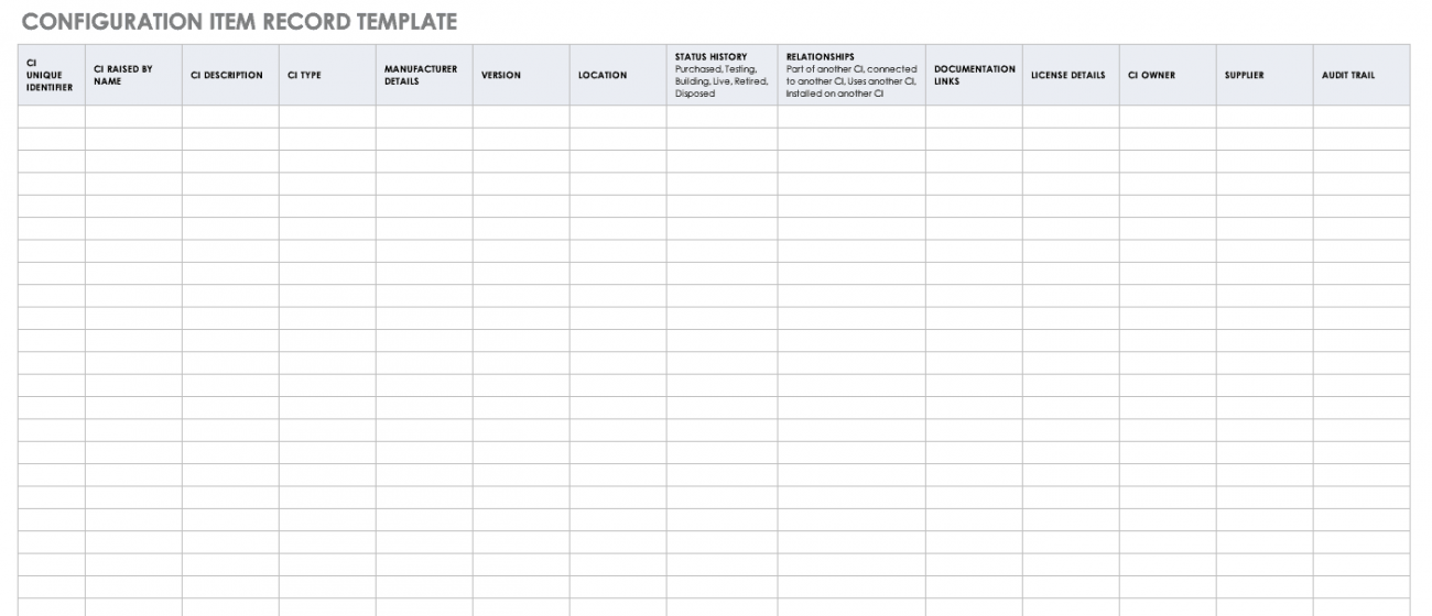 Free ITIL Templates | Smartsheet