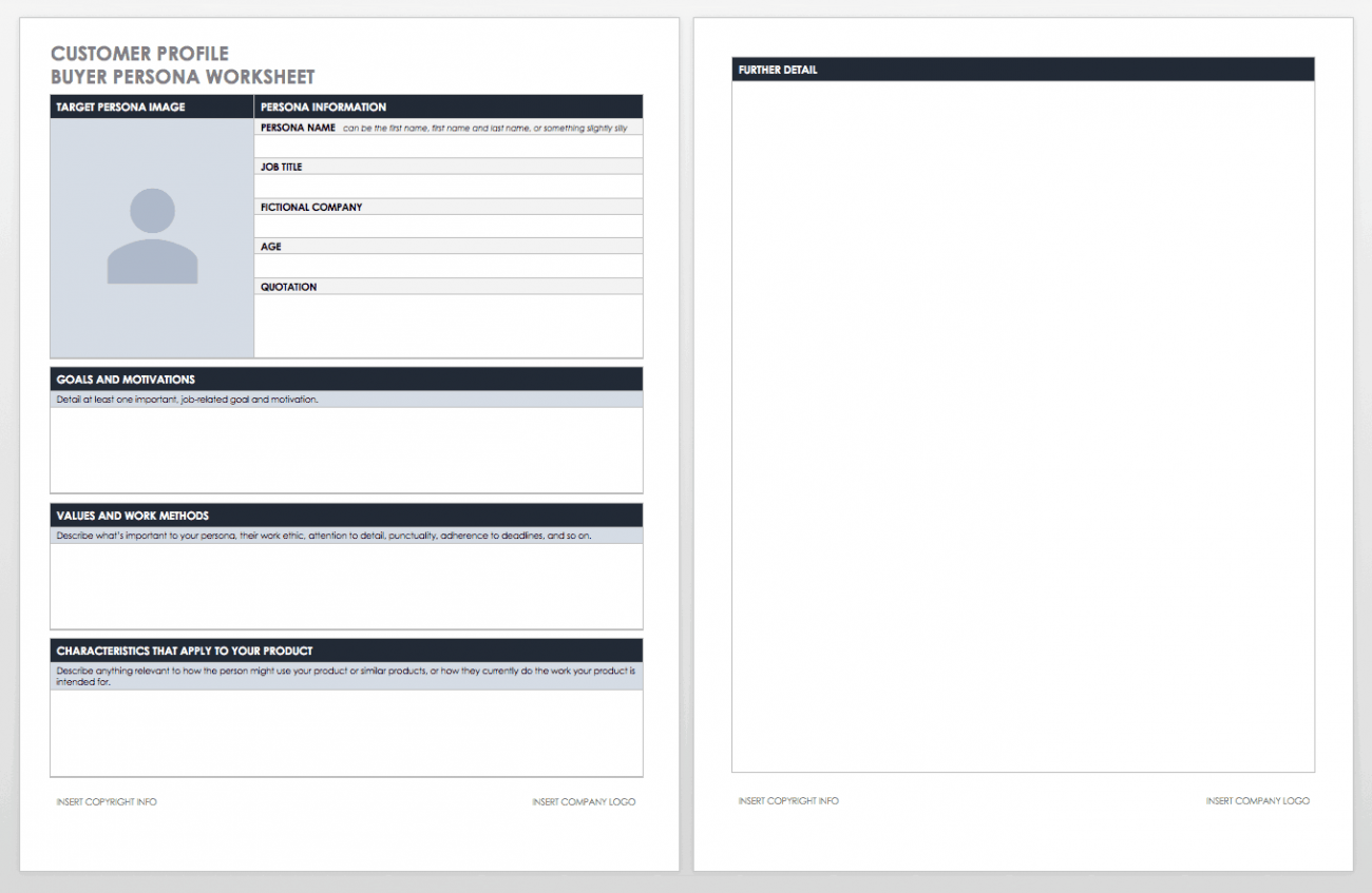 Free Customer Persona & Profile Templates | Smartsheet