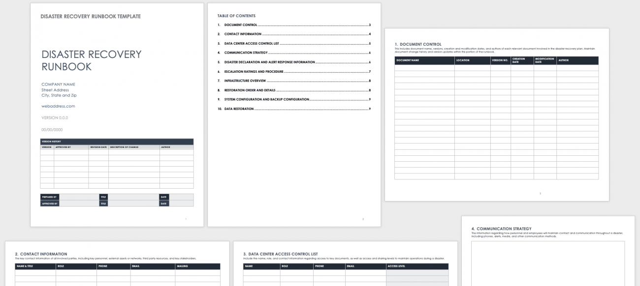 Free Disaster Recovery Plan Templates | Smartsheet